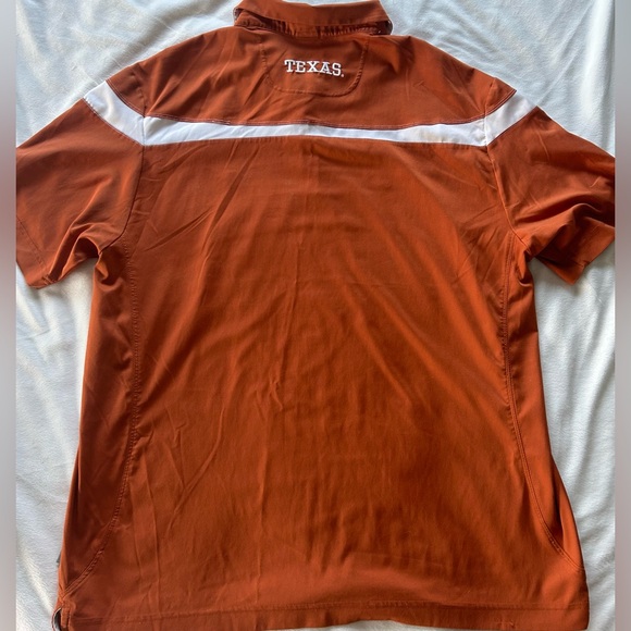 Y2K Nike Team Dry Fit Texas Longhorns Football Polo - Picture 2 of 8